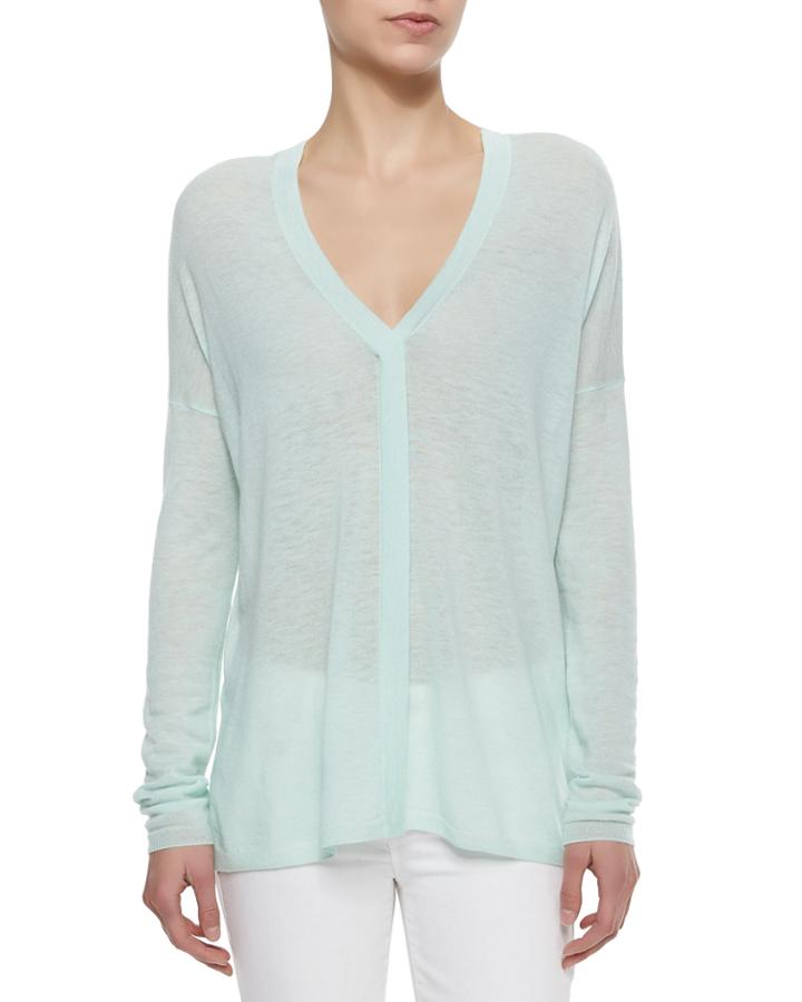 Vince Lightweight Slub-knit Loose Top, Women's, Size: