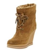Mack Faux-fur Lined Wedge Boot