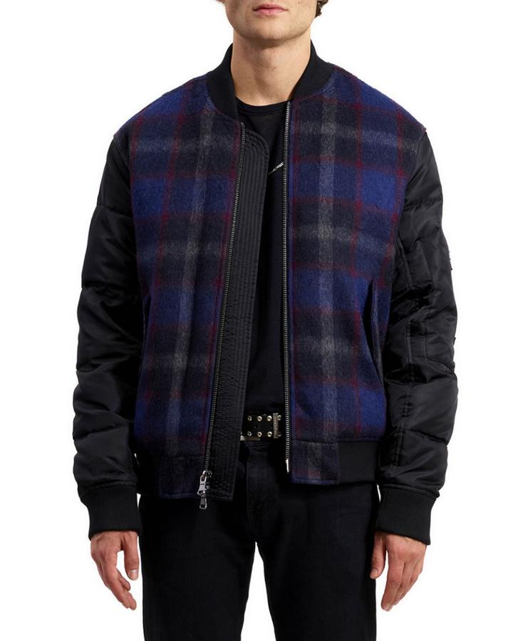 Men's Hyde Mixed Media Flight Bomber Jacket
