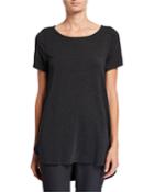Short-sleeve High-low