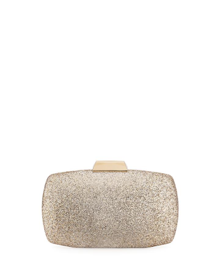 Ombr&eacute; Glitter Oval Box Clutch Bag