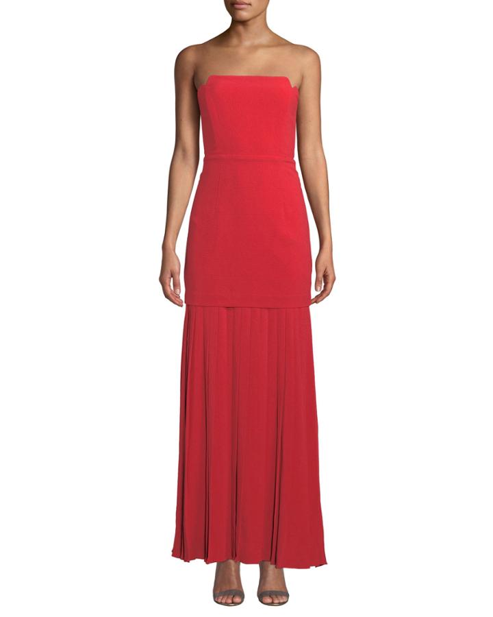 Vida Strapless Pleated Bustier