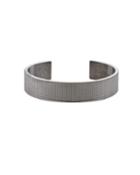 Le 41 Grammes Black Sterling Silver Pyramid Guilloche Cuff, Black