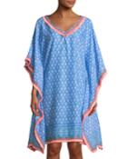 Noosa Short Fringe-trimmed Fantasia Caftan