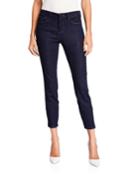 Dylan Skinny Ankle Jeans With Zipper Hem
