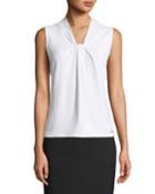 Sleeveless Knotted Jersey Top