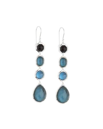 Rock Candy Four-stone Drop Earrings, Dusk