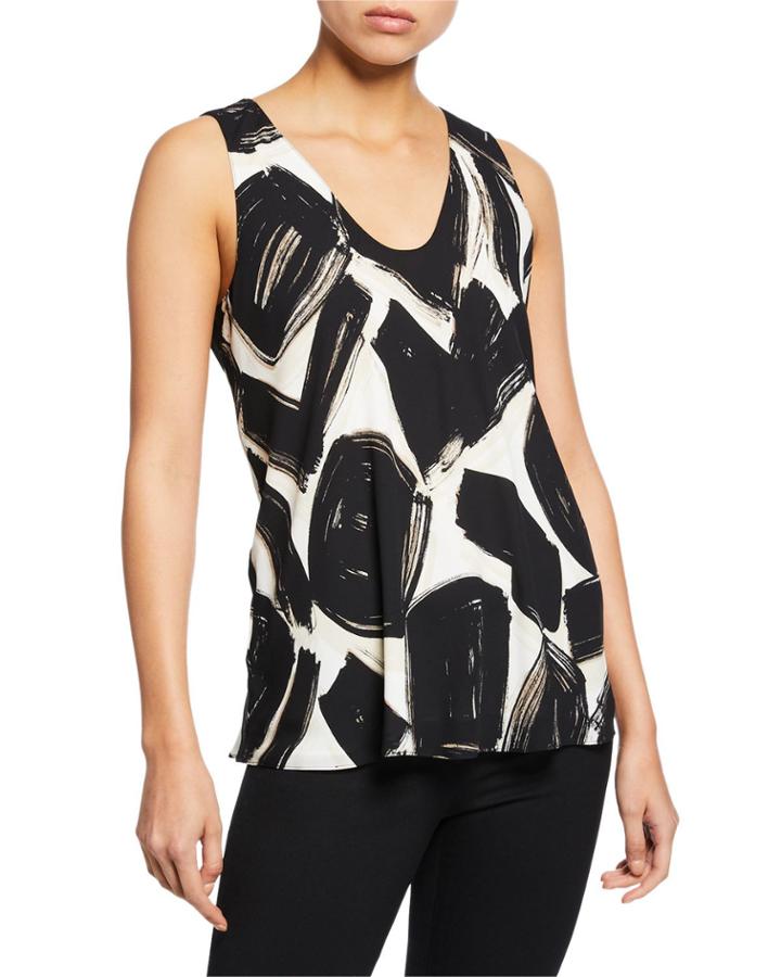 Petite Nightfall Abstract-printed Tank