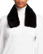 Rabbit Fur Scarf W/ Pompom