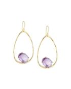 Rock Candy 18k Large Suspension Earrings In Dark Amethyst