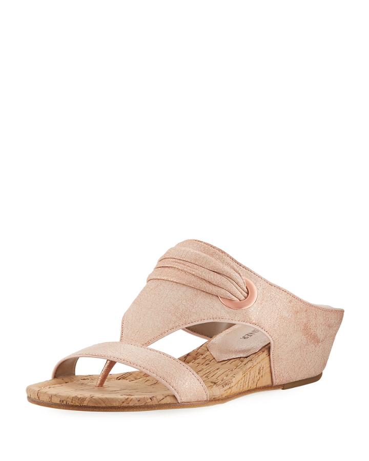 Dionne Demi-wedge Metallic Leather