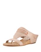Dionne Demi-wedge Metallic Leather