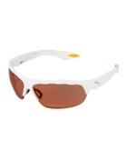 Lightweight Mirrored Performance Sunglasses, White