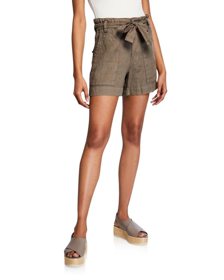 Daynna Belted Linen Cargo