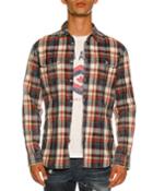 Bleached Check-print