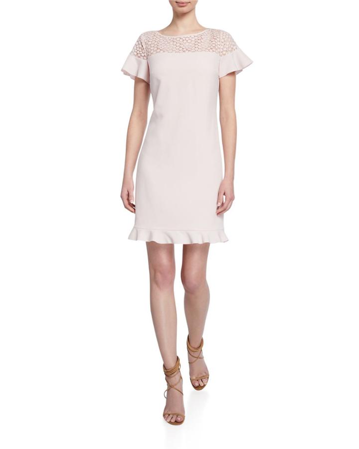 Lace-yoke Flounce