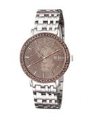 42mm Manhasset Bracelet Watch W/ Swarovski&reg; Bezel, Beige