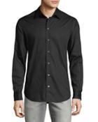 Men's Micro-woven Casual Button-down