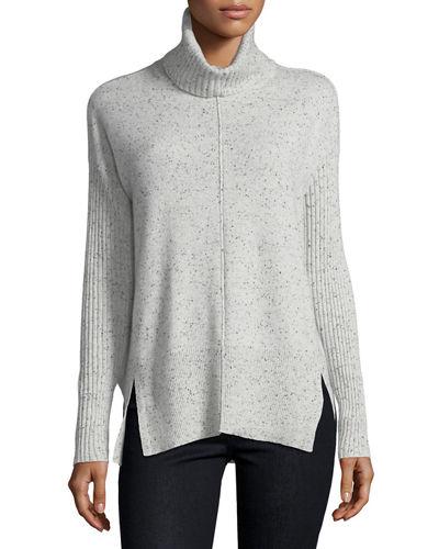 Cashmere Mock-neck Pullover