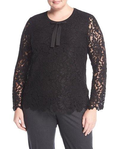 Floral Lace Long-sleeve Top