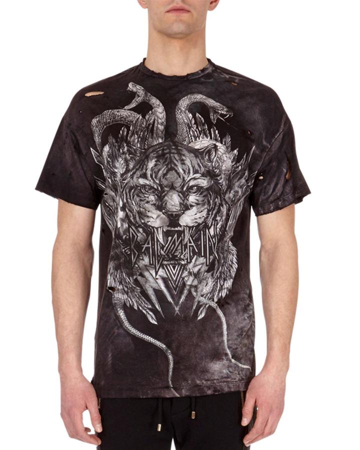 Distressed Tiger Head