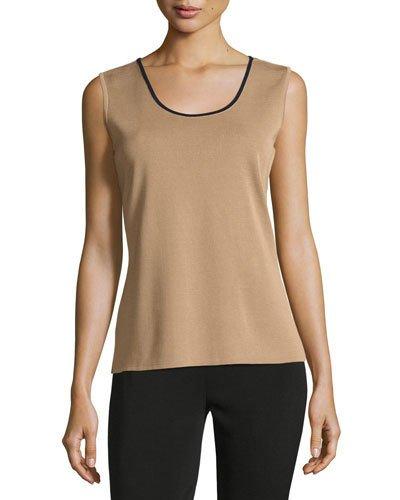 24l Knit Tank, Brown/blue