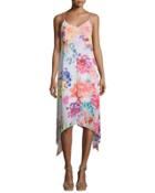 Paisley Chain-strap Maxi Dress, Orange/multi