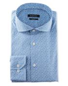 Men's Shaped-fit Mini-floral Dress