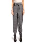 Vittoria High-rise Check Wool Pants