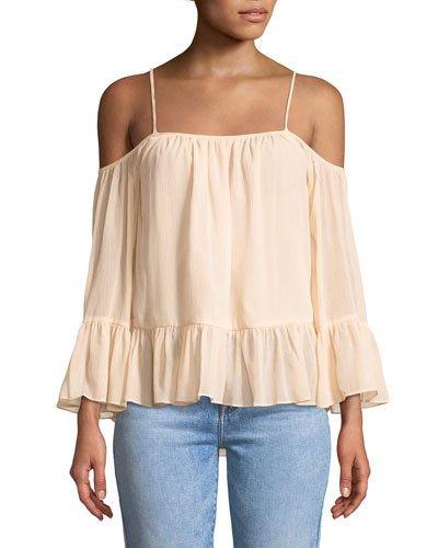 Maison Cold-shoulder Blouse