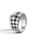 Dot Three-row Dome Ring,