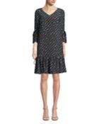 Ana-grace Gliding Geo Drop-waist Dress