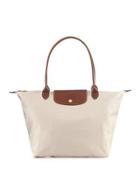 Le Pliage Large Tote Bag, Cream