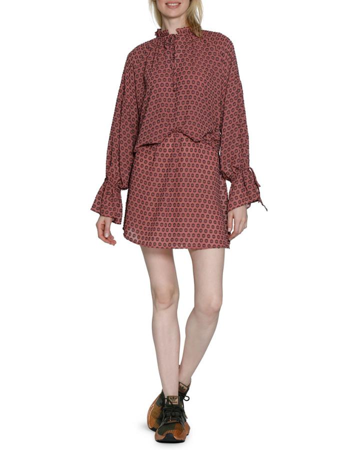 Malissa Polka-dot Drop-waist Dress