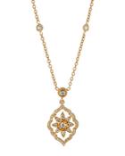 Arabesque 18k Small Diamond Flower Pendant Necklace