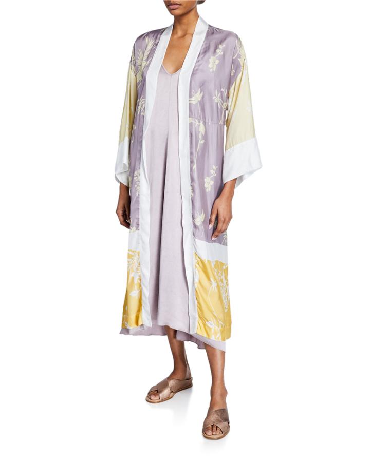 Bougainvillea Open-front Twill