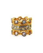 Leaflet Stack Rings, Set Of