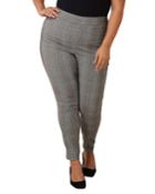 Plus Size Plaid Print Pants