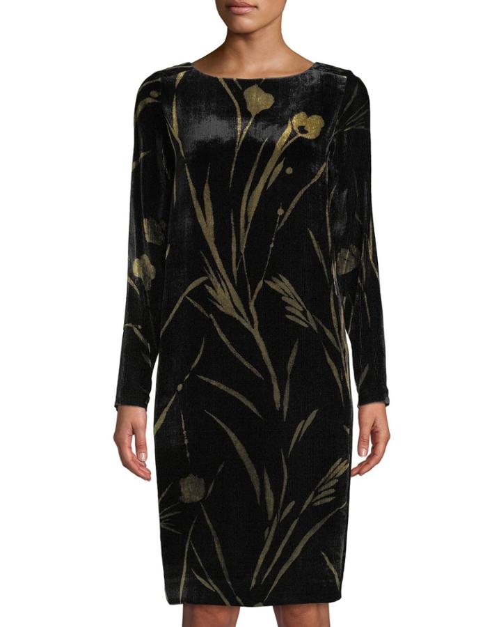 Loribel Floral-print Velvet