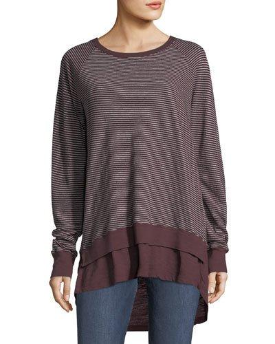 Double-layer Crewneck Top
