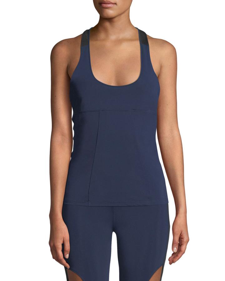 Quinn T-back Paneled Tank Top