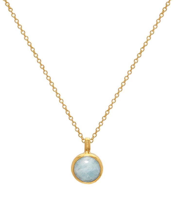 Limited Edition Aquamarine Amulet Pendant Necklace