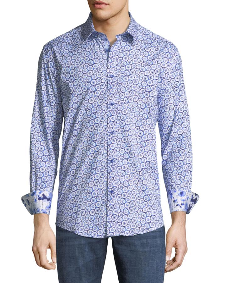 Classic-fit Starburst-print Sport