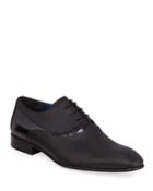 Men's Mixed Leather Lace-up Oxfords
