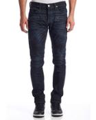 Blinder Biker-style Jeans, Dark Blue