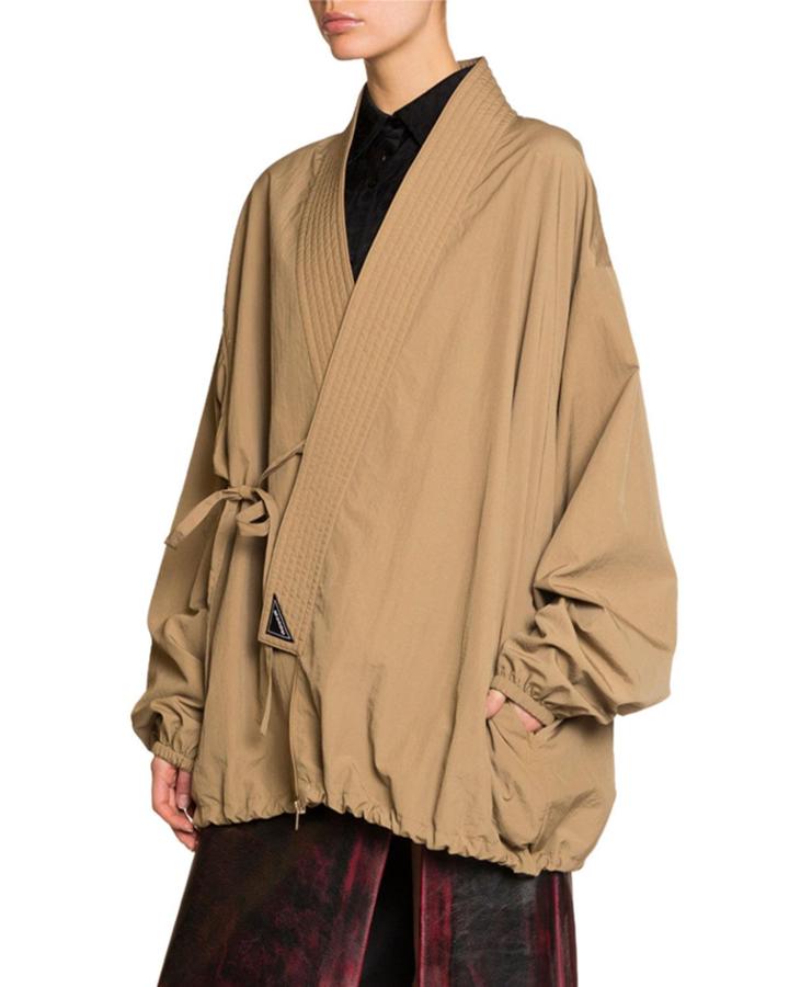 Oversized Wrapped Track Jacket