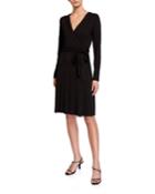 Jersey Faux-wrap Dress