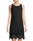 Floral-lace Sleeveless Dress