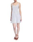 Mattie Striped Tiered Ruffle-hem Dress
