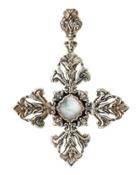 Aura Maltese Cross Crystal Doublet Pendant Enhancer